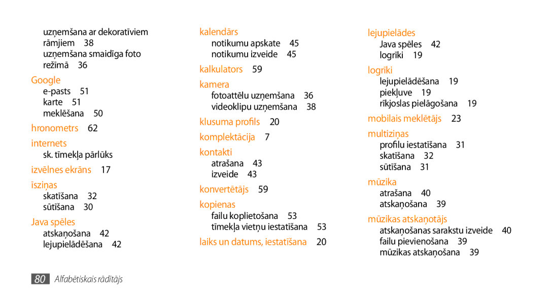 Samsung GT-S3370HSASEB manual Izveide , Failu koplietošana , Profilu iestatīšana 31 skatīšana 32 sūtīšana  